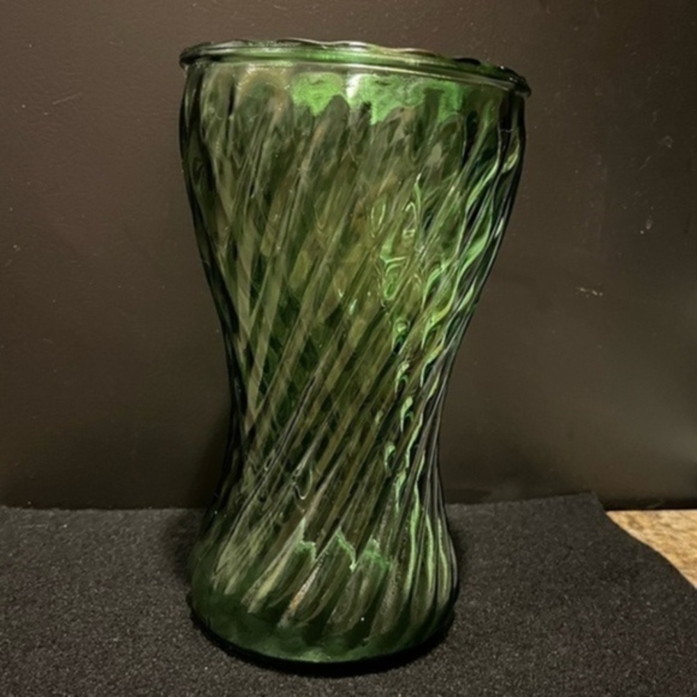 Vintage Randall Vase Green Swirl Pattern 8” - Picture 14 of 15